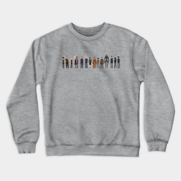 Battlestar Galactica Pixels Crewneck Sweatshirt by littlefence